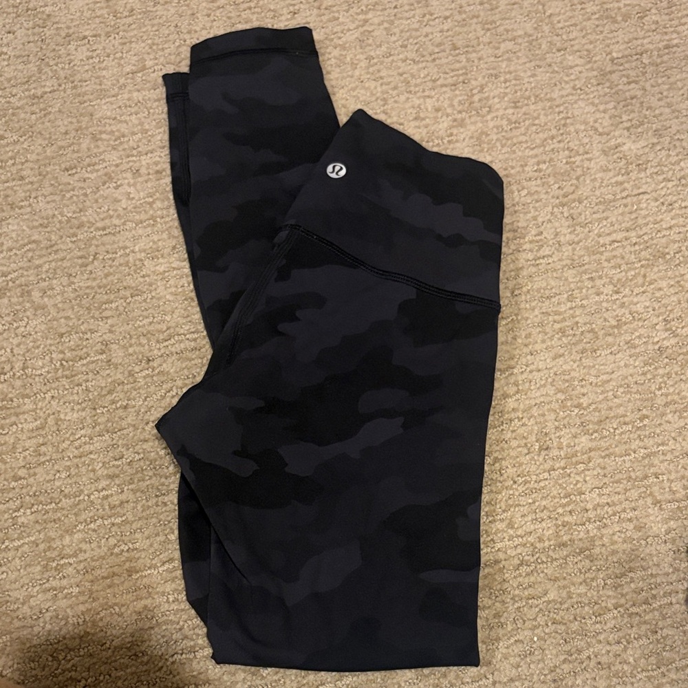 lululemon athletica Black Camo Leggings